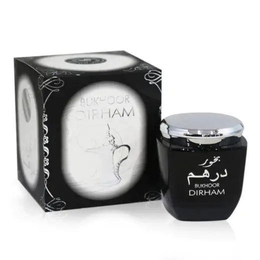 Dirham Silver (Arabian ) 80g Bukhoor Incense by Ard Al Zaafaran incense pack front view
