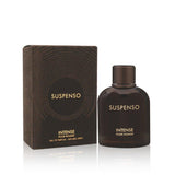 Suspenso Intense 100ml Eau de Parfum by Fragrance World bottle and box
