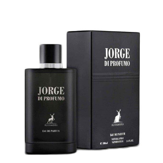 Jorge Di Profumo 100ml Bukhoor Incense by Maison Alhambra fragrance packaging front view