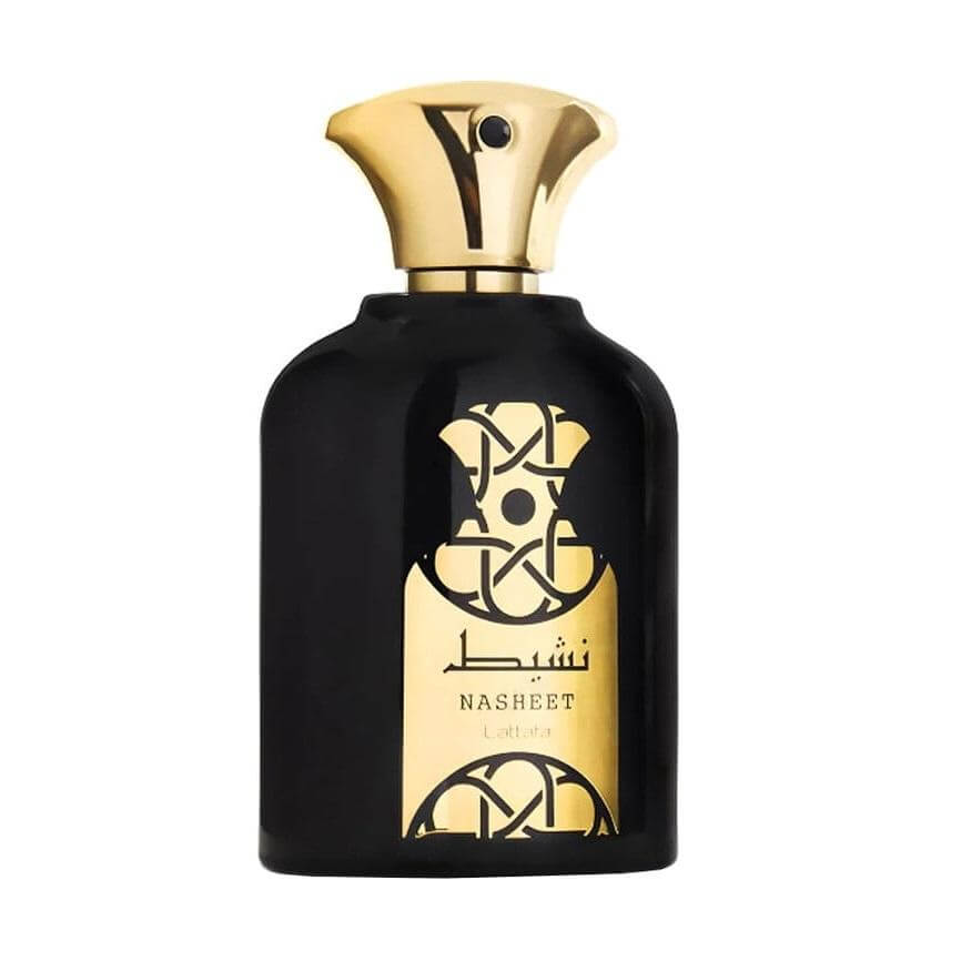 Nasheet 100ml Bukhoor Incense by Lattafa fragrance packaging front view