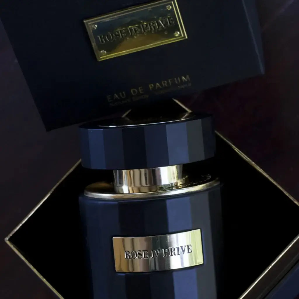 Rose D' Prive 100ml Eau de Parfum by French Avenue perfume bottle close up