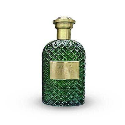 Green Sapphire 100ml Eau de Parfum by Fragrance World perfume bottle close up