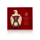 Ghala Zayed Luxury Rouge 100ml Eau de Parfum by Ard Al Khaleej perfume bottle close up