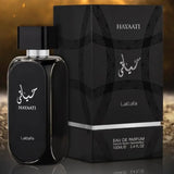Hayaati 100ml Eau de Parfum by Lattafa fragrance packaging front view