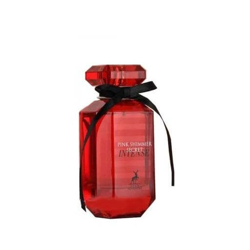 Pink Shimmer Secret Intense 100ml Eau de Parfum by Maison Alhambra fragrance packaging front view
