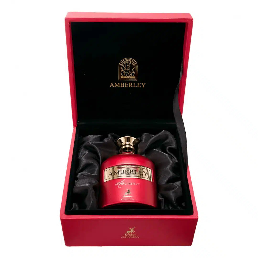 Amberley Amoroso 100ml Eau de Parfum by Maison Alhambra fragrance packaging front view