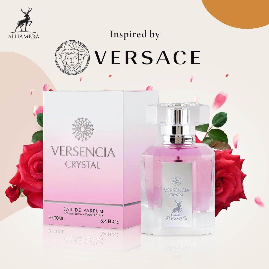 Versencia Crystal 100ml Eau de Parfum by Maison Alhambra perfume bottle close up