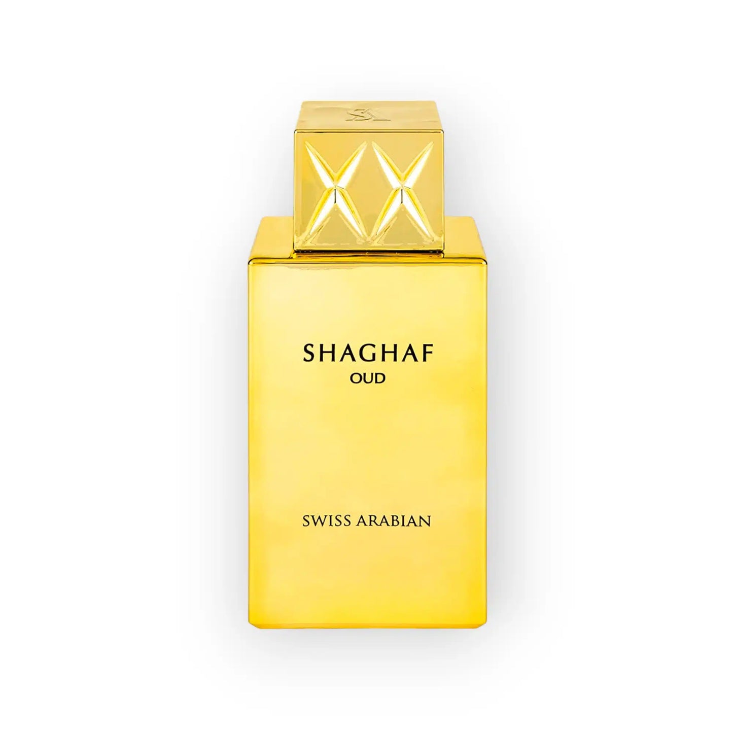 Shaghaf Oud 75ml Eau de Parfum by Swiss Arabian fragrance packaging front view