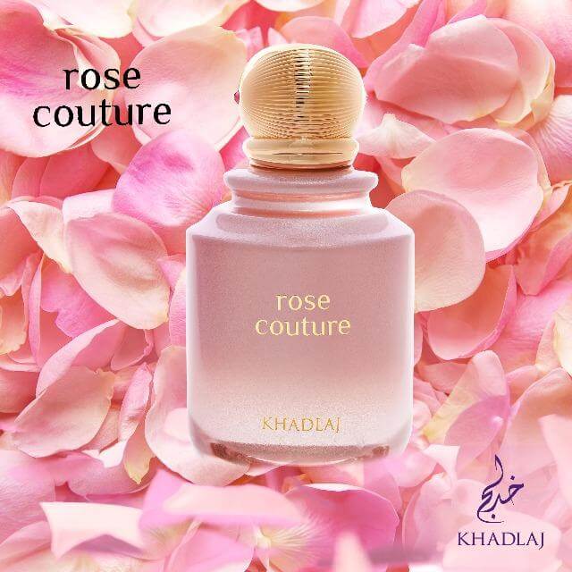 Rose Couture 100ml Eau de Parfum by Khadlaj bottle and box