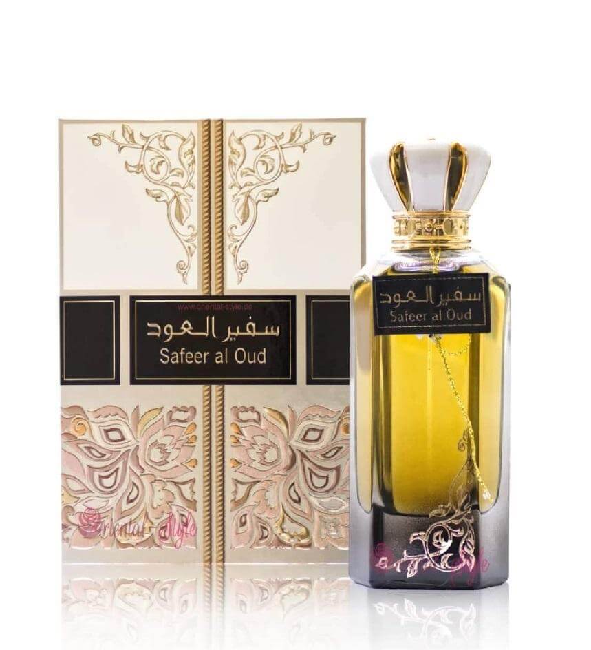 Safeer Al Oud 100ml Eau de Parfum by Ard Al Zaafaran bottle and box