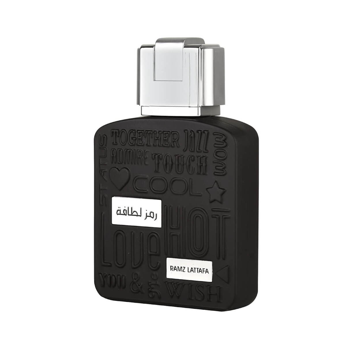 Ramz Lattafa Silver 100ml Eau de Parfum by Lattafa fragrance packaging front view