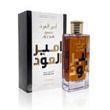 Ameer Al Oudh Intense Oud 100ml Eau de Parfum by Lattafa bottle and box