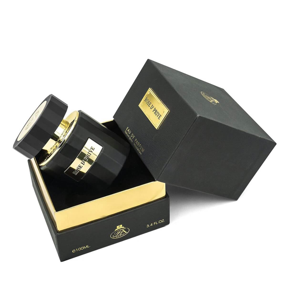 Rose D' Prive 100ml Eau de Parfum by French Avenue bottle and box