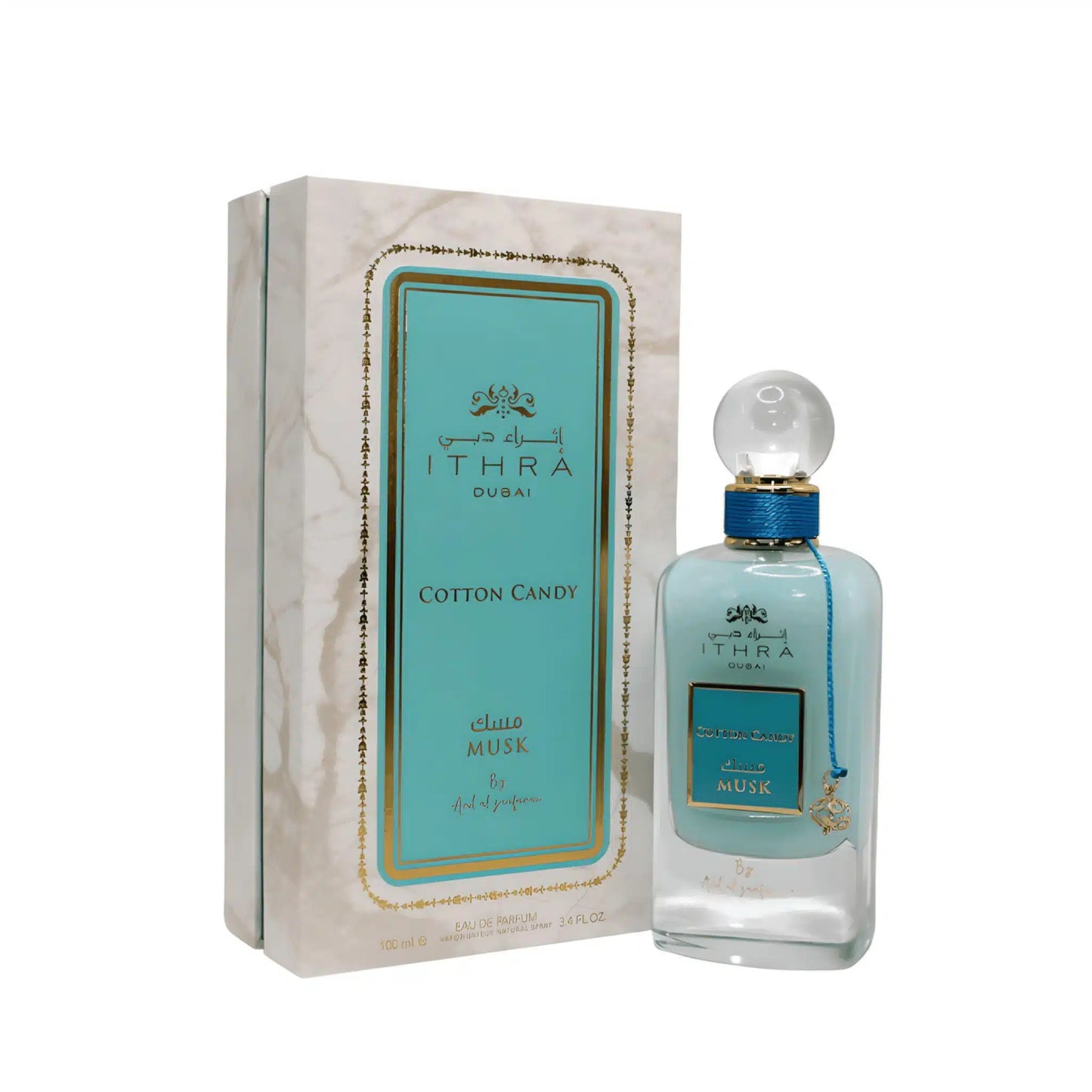 Cotton Candy (Ithra Dubai Musk) 100ml Eau de Parfum by Ard Al Zaafaran bottle and box