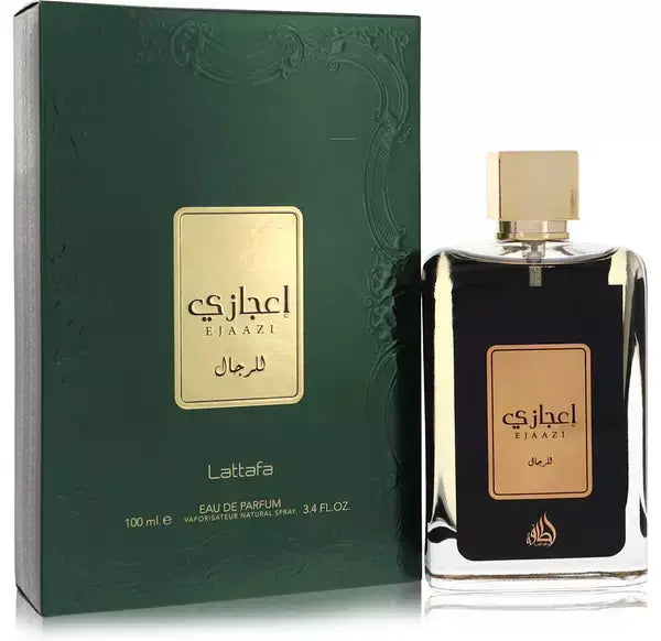 Ejaazi 100ml Eau de Parfum by Lattafa perfume bottle close up