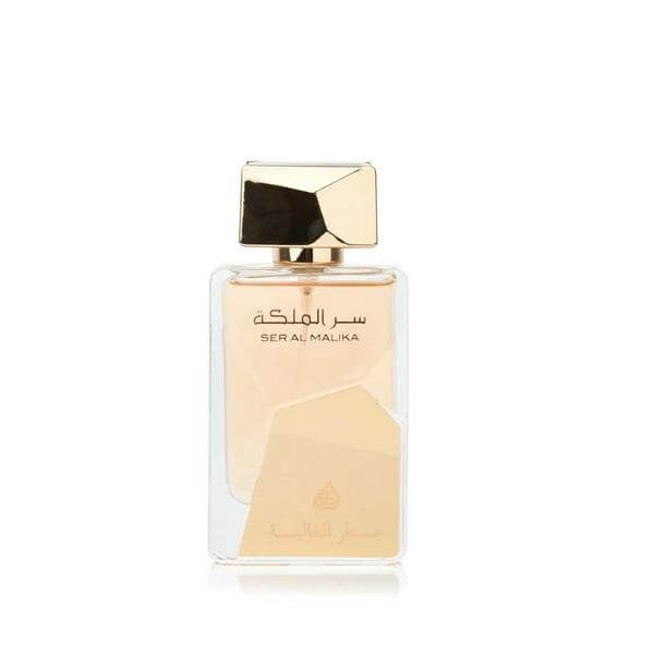 Ser Al Malika Al Ghalia 100ml Perfume Oil by Lattafa attar packaging front view