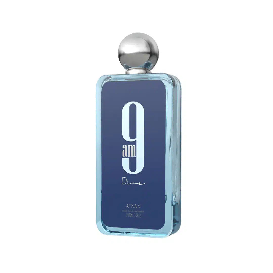 9am Dive 100ml Eau de Parfum by Afnan fragrance packaging front view