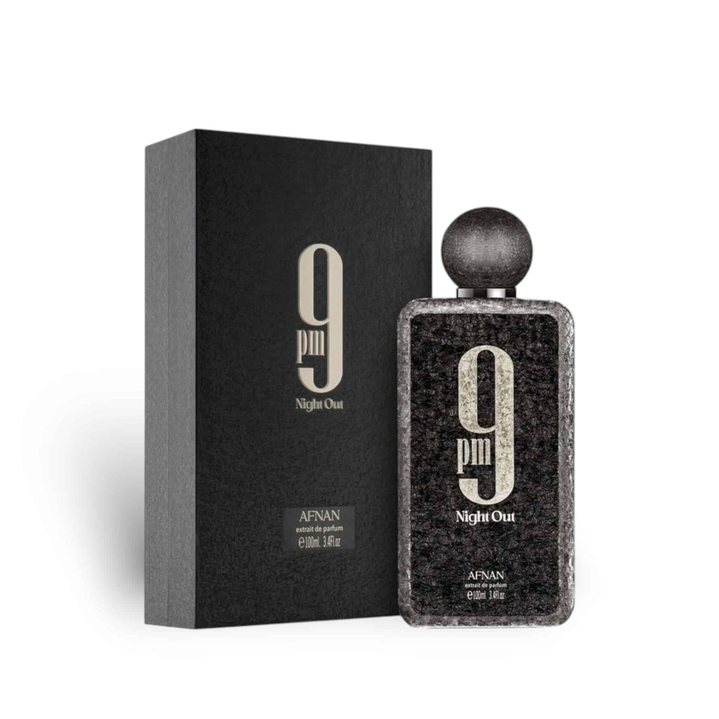 9pm Night Out 100ml Extrait de Parfum by Afnan bottle and box