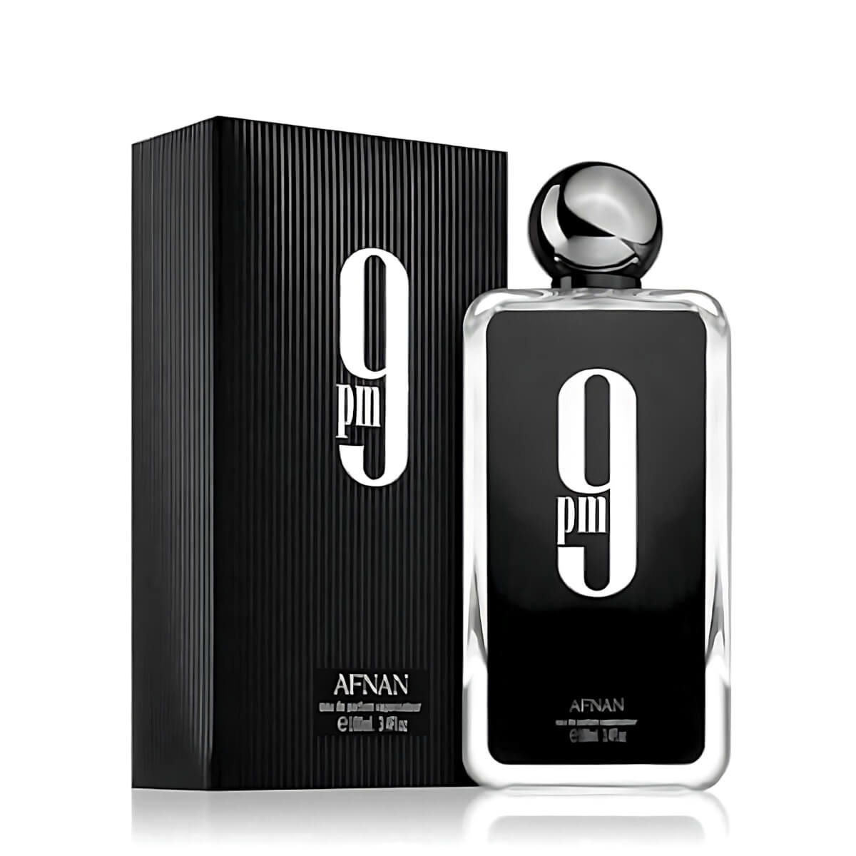 9Pm 100ml Eau de Parfum by Afnan bottle and box