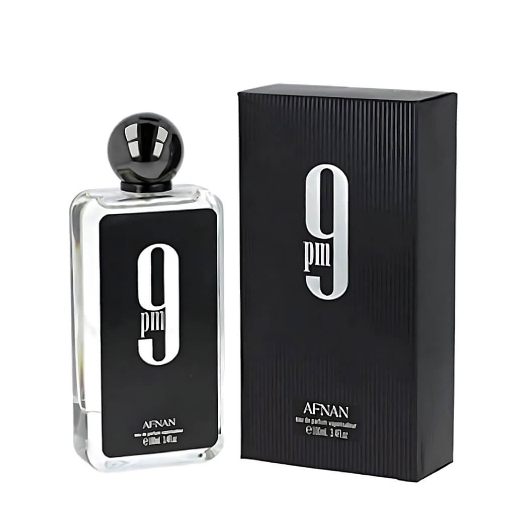 9Pm 100ml Eau de Parfum by Afnan fragrance packaging front view