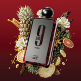 9pm Rebel 100ml Eau de Parfum by Afnan perfume bottle close up