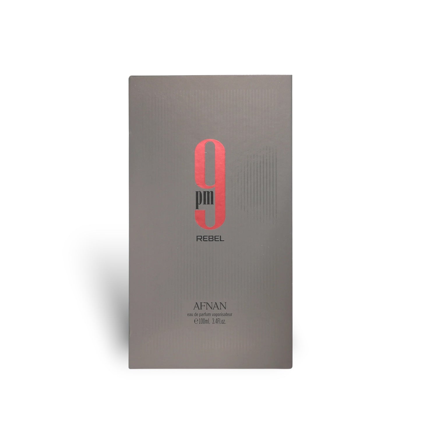 9pm Rebel 100ml Eau de Parfum by Afnan fragrance packaging front view