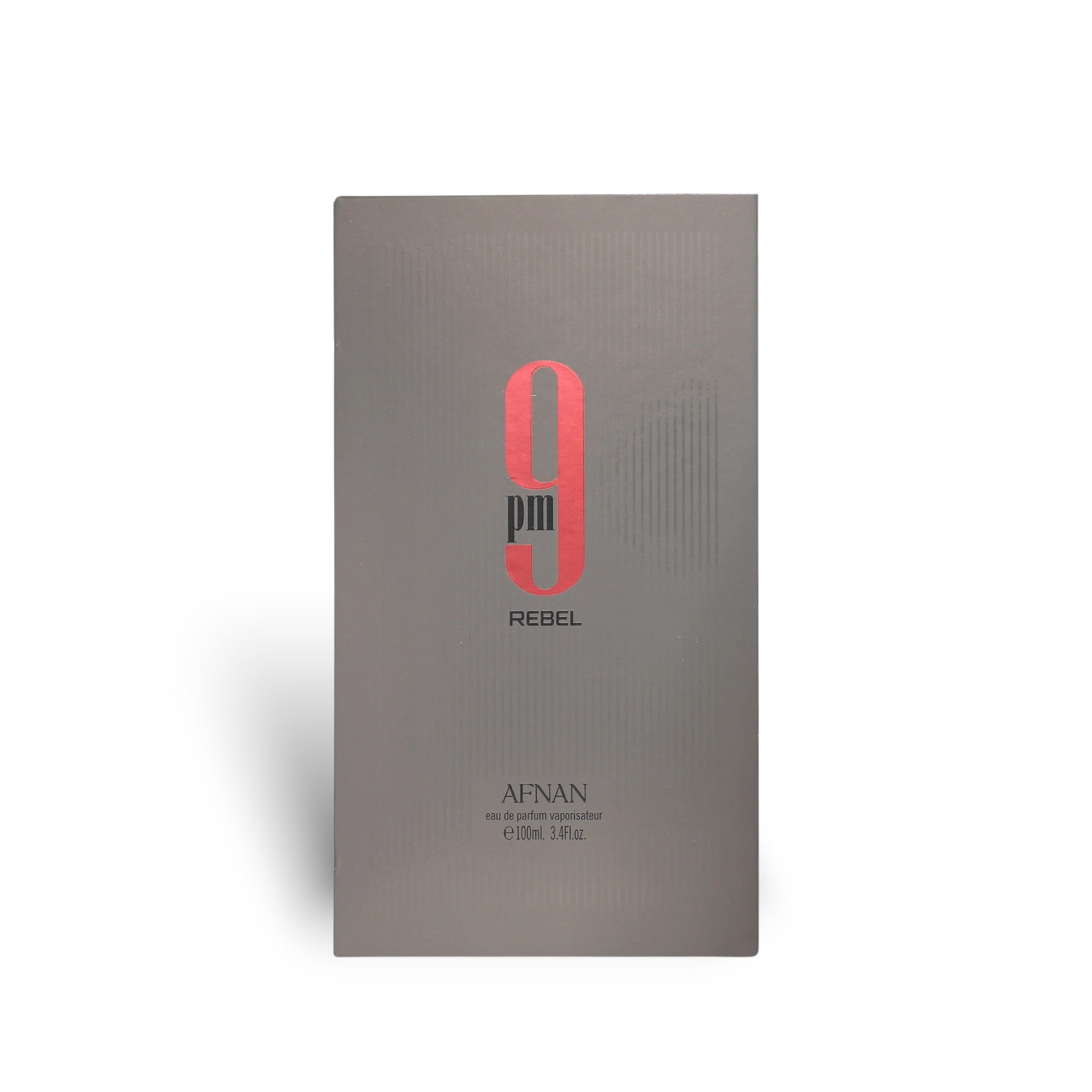 9pm Rebel 100ml Eau de Parfum by Afnan fragrance packaging front view