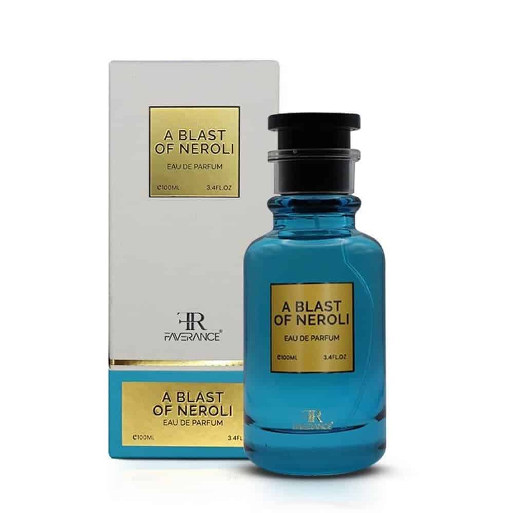 A Blast of Neroli 100ml Eau de Parfum by Faverance fragrance bottle