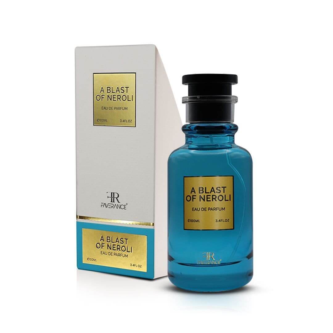 A Blast of Neroli 100ml Eau de Parfum by Faverance fragrance bottle