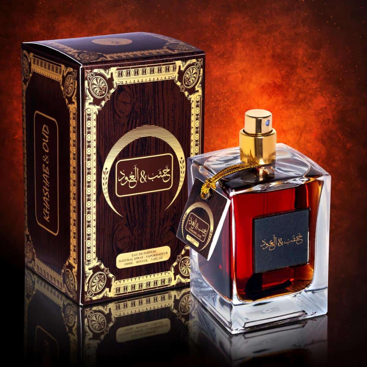 Khashab & Oud 100ml Eau de Parfum by My Perfumes bottle and box