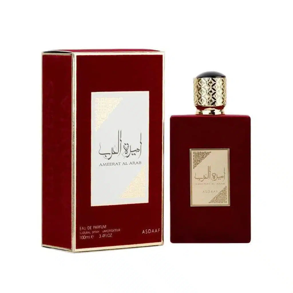 Ameerat Al Arab (Princess of Arabia) 100ml Eau de Parfum by Asdaaf bottle and box