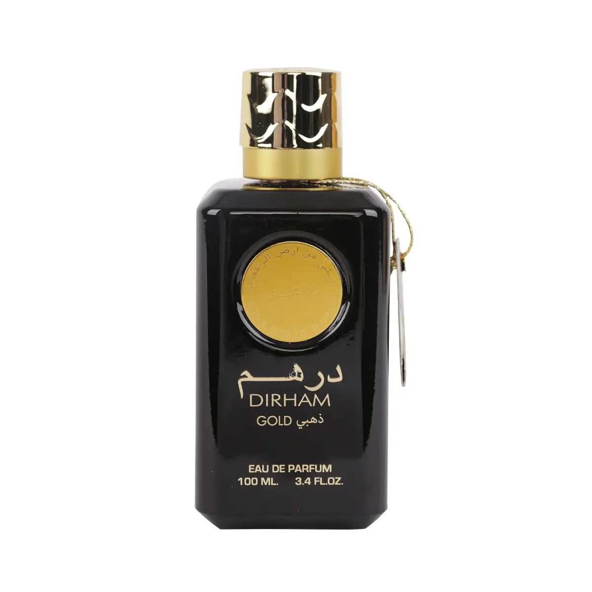 Dirham Gold 100ml Eau de Parfum by Ard Al Zaafaran perfume bottle close up