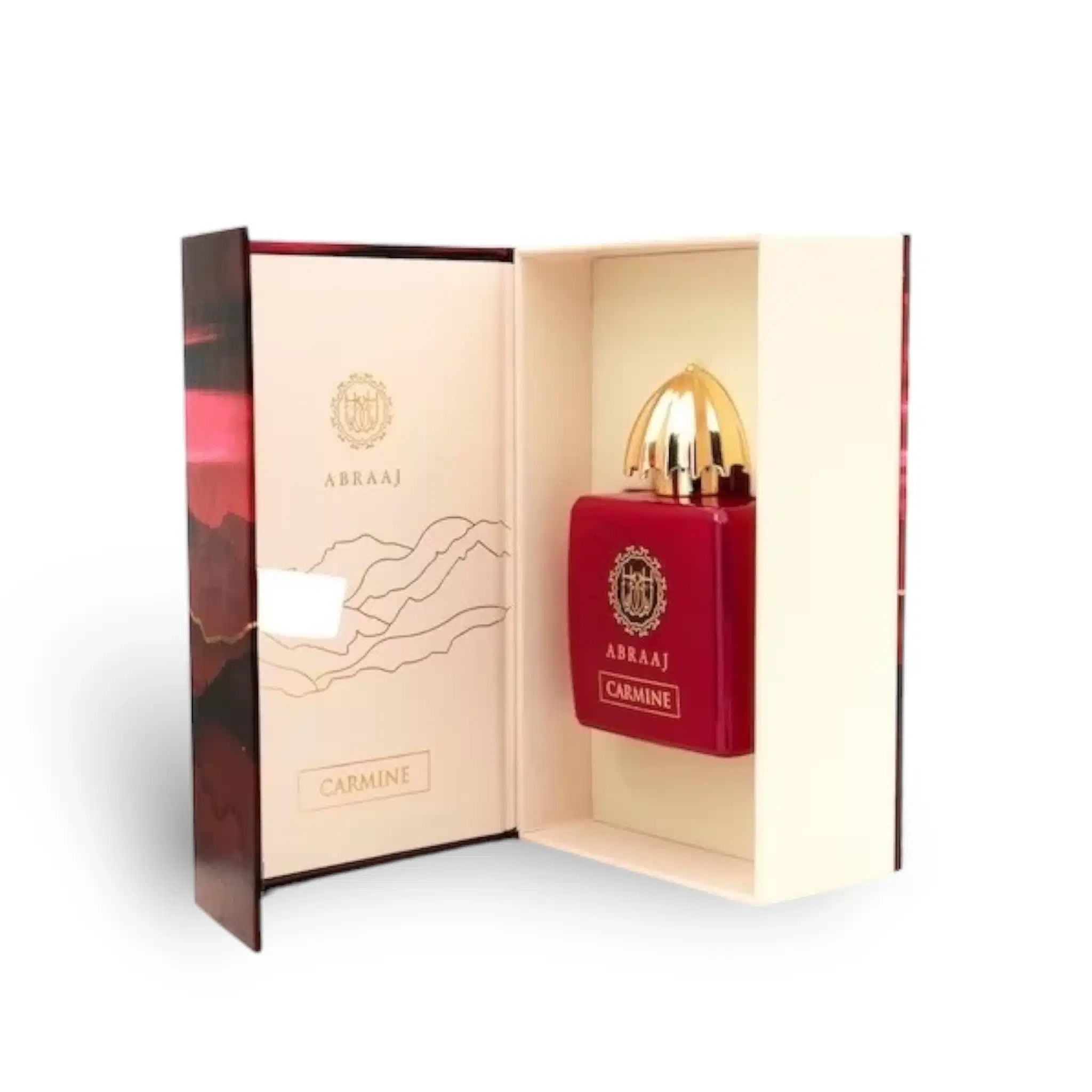 Abraaj Carmine 100ml Eau de Parfum by French Avenue perfume bottle close up