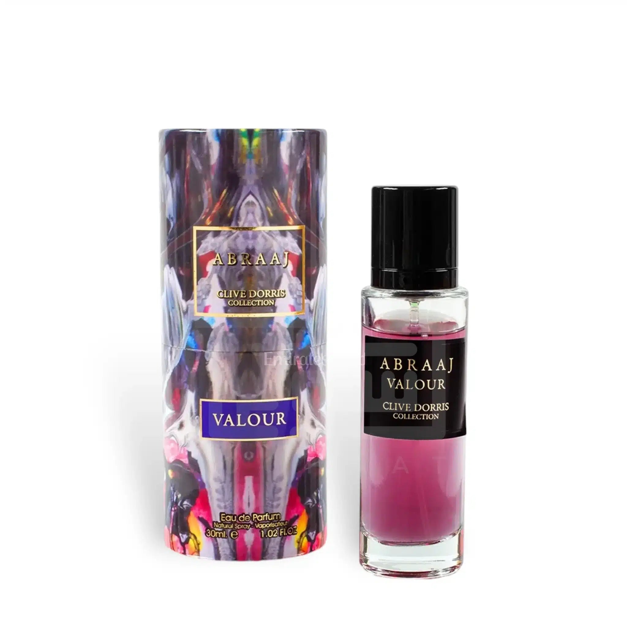 Abraaj Valour (Clive Dorris Collection) 30ml Eau de Parfum by French Avenue bottle and box