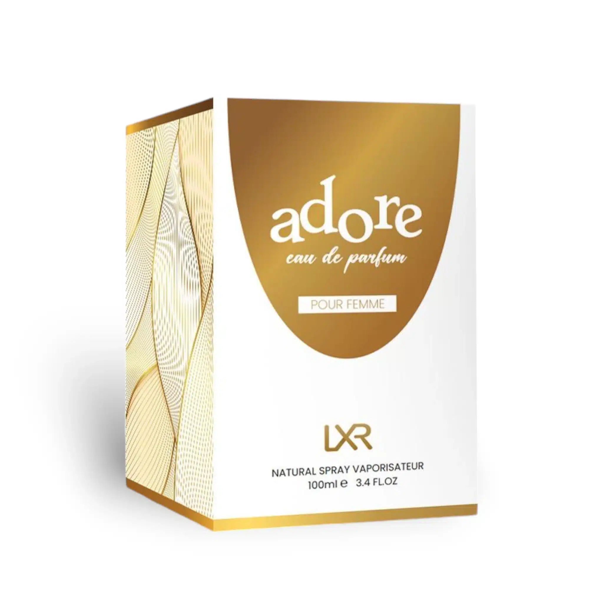 Adore Pour Femme 100ml Eau de Parfum by LXR perfume bottle close up