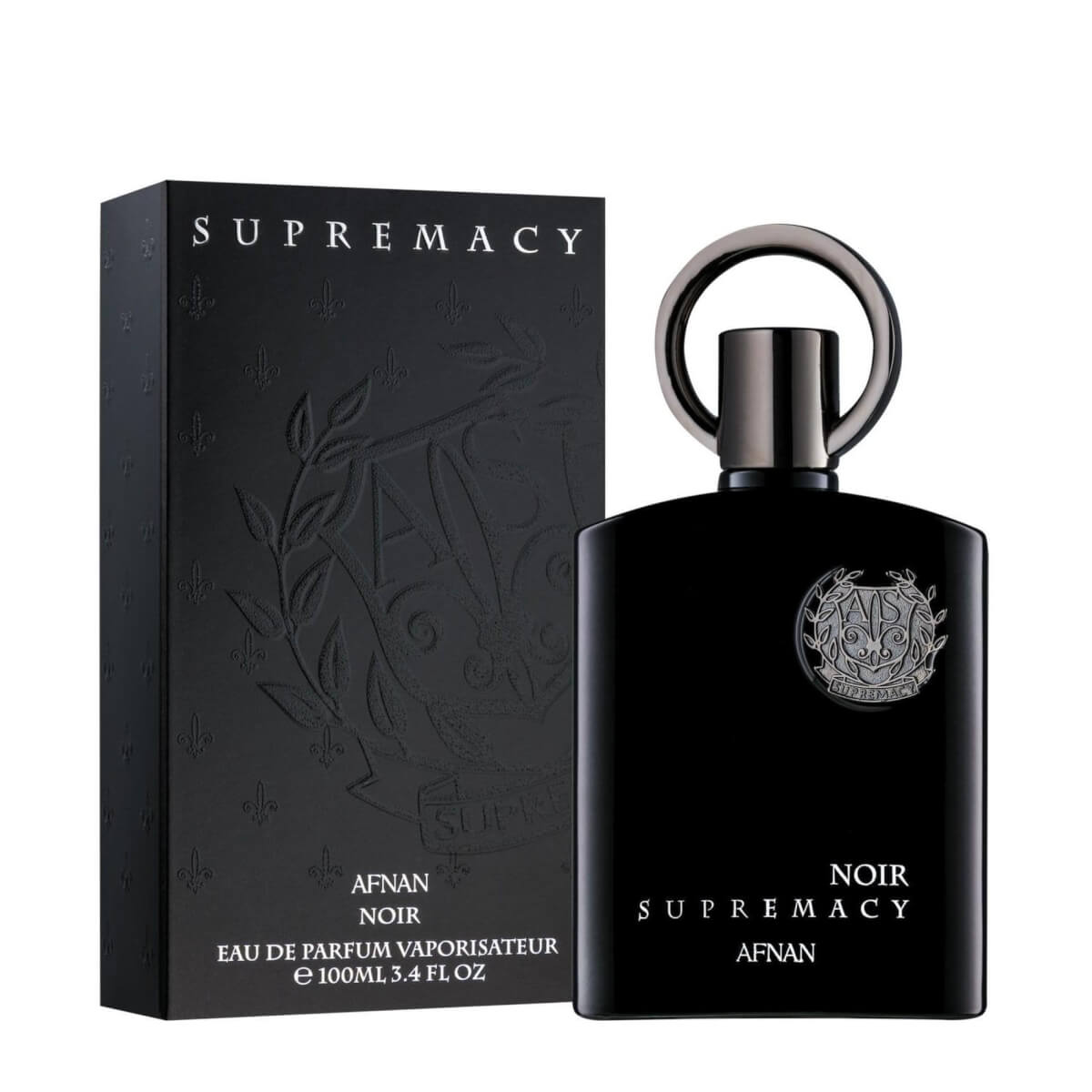 Afnan Supremacy Noir 100ml Eau de Parfum by Afnan bottle and box