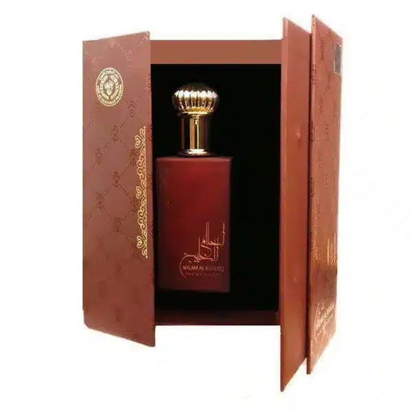 Ahlam Al Khaleej 80ml Eau de Parfum by Ard Al Zaafaran perfume bottle close up
