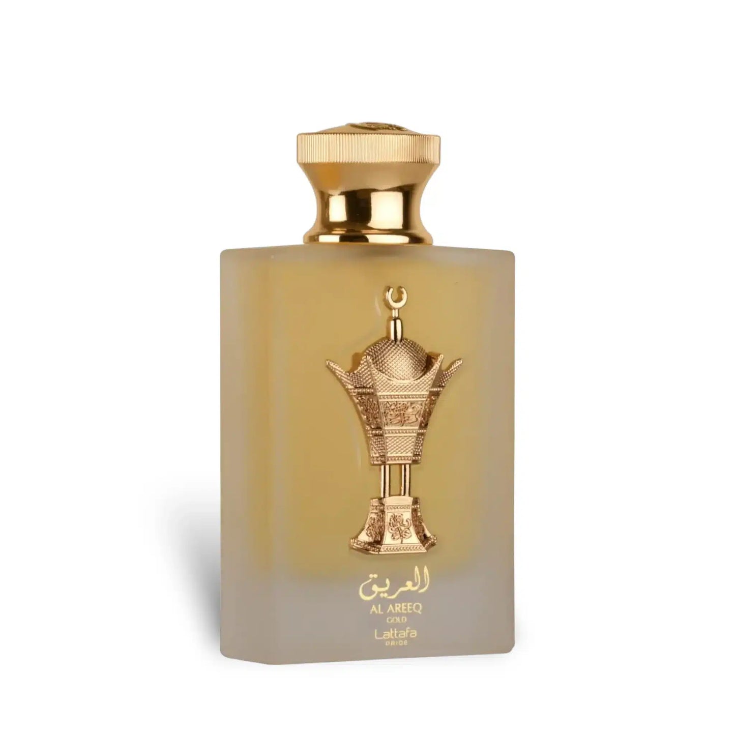Al Areeq Gold 100ml Eau de Parfum by Lattafa Pride fragrance bottle