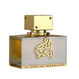 Al Dur Al Maknoon Gold 100ml Eau de Parfum by Lattafa fragrance packaging front view