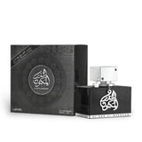 Al Dur Al Maknoon Silver 100ml Eau de Parfum by Lattafa bottle and box
