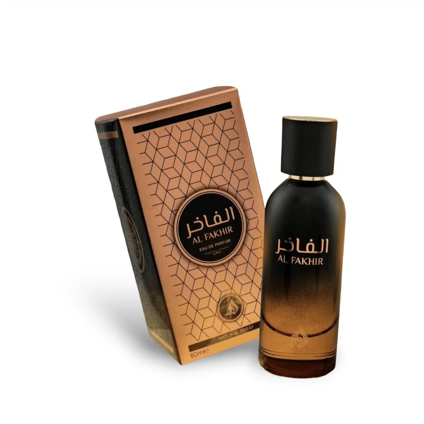 Al Fakhir 80ml Eau de Parfum by Athoor Al Alam bottle and box