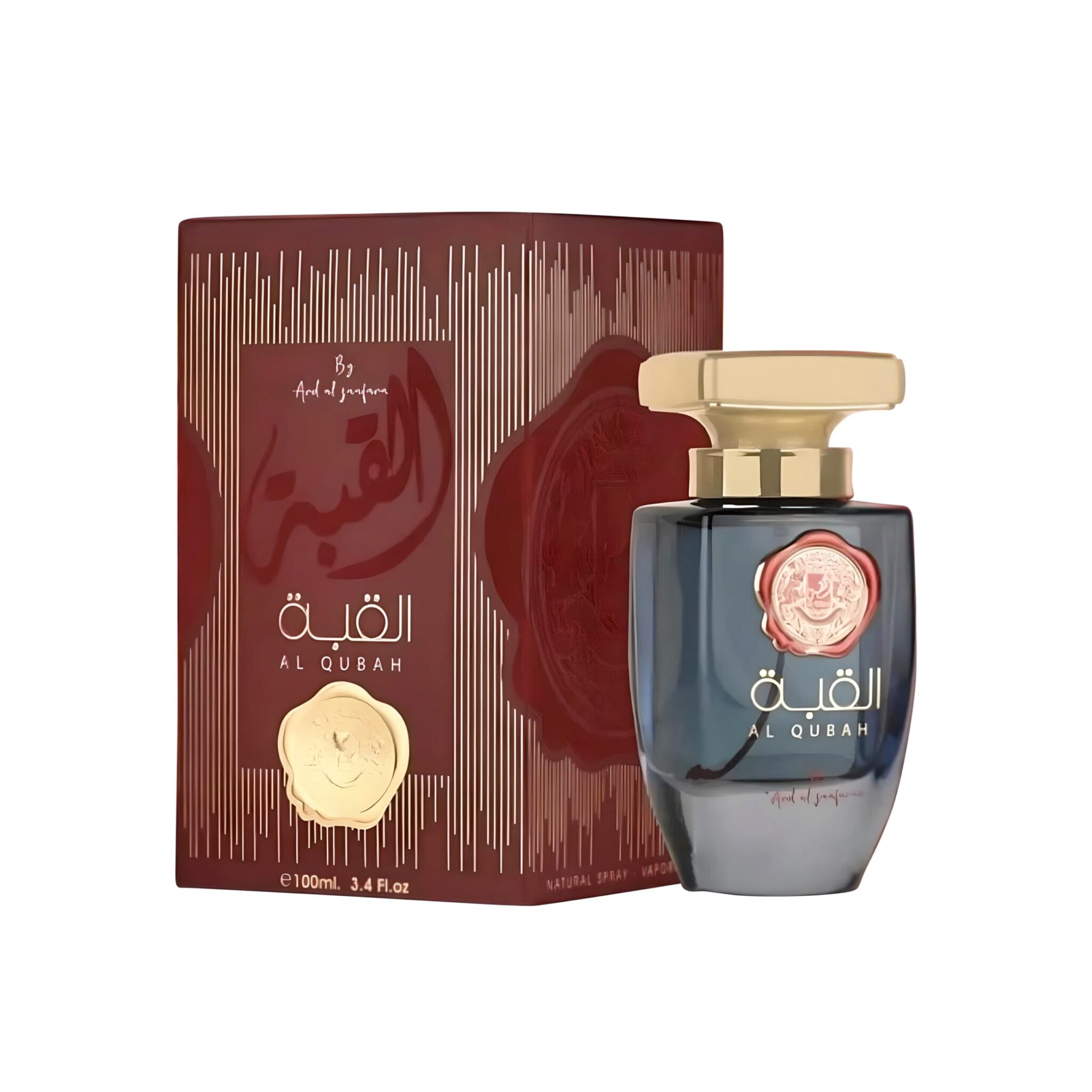 Al Qubah 100ml Eau de Parfum by Ard Al Zaafaran bottle and box