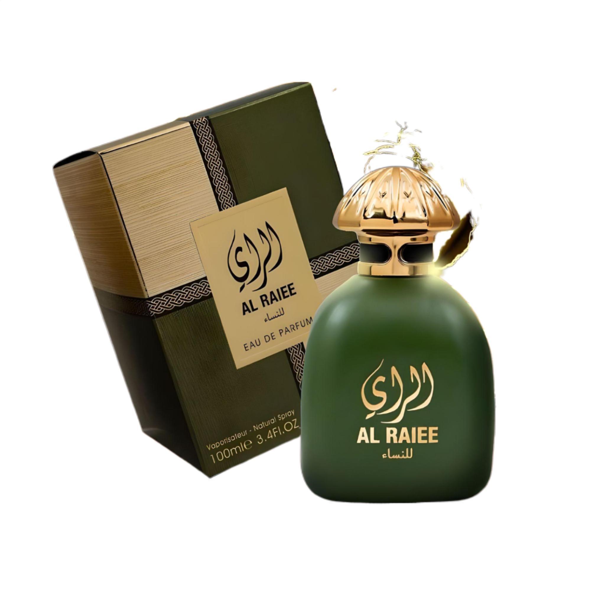 Al Raiee Lil Nisaa 100ml Eau de Parfum by Athoor Al Alam fragrance packaging front view