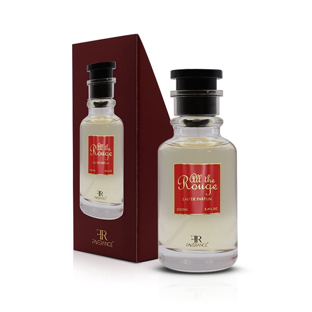 All The Rouge 100ml Eau de Parfum by Faverance fragrance bottle