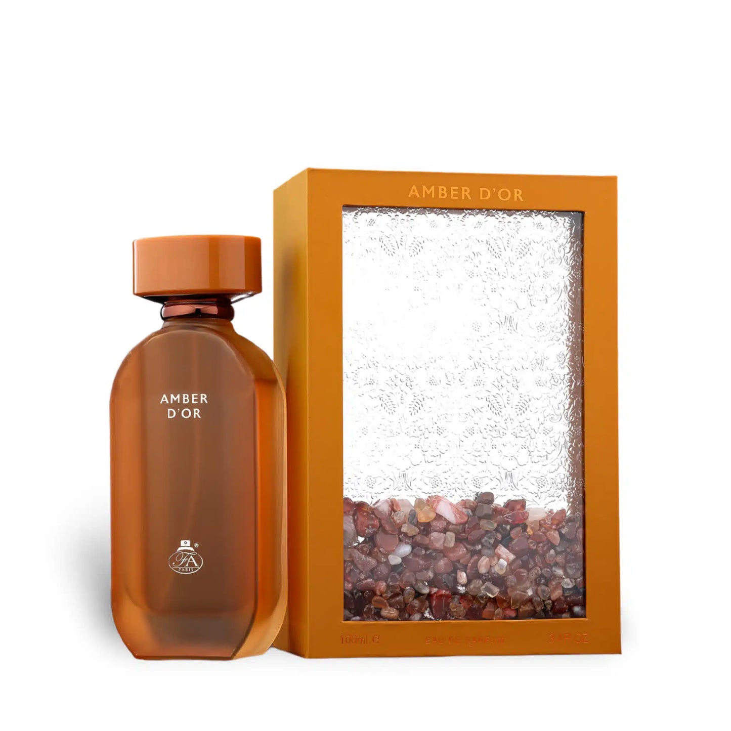 Amber D'or 100ml Eau de Parfum by French Avenue bottle and box