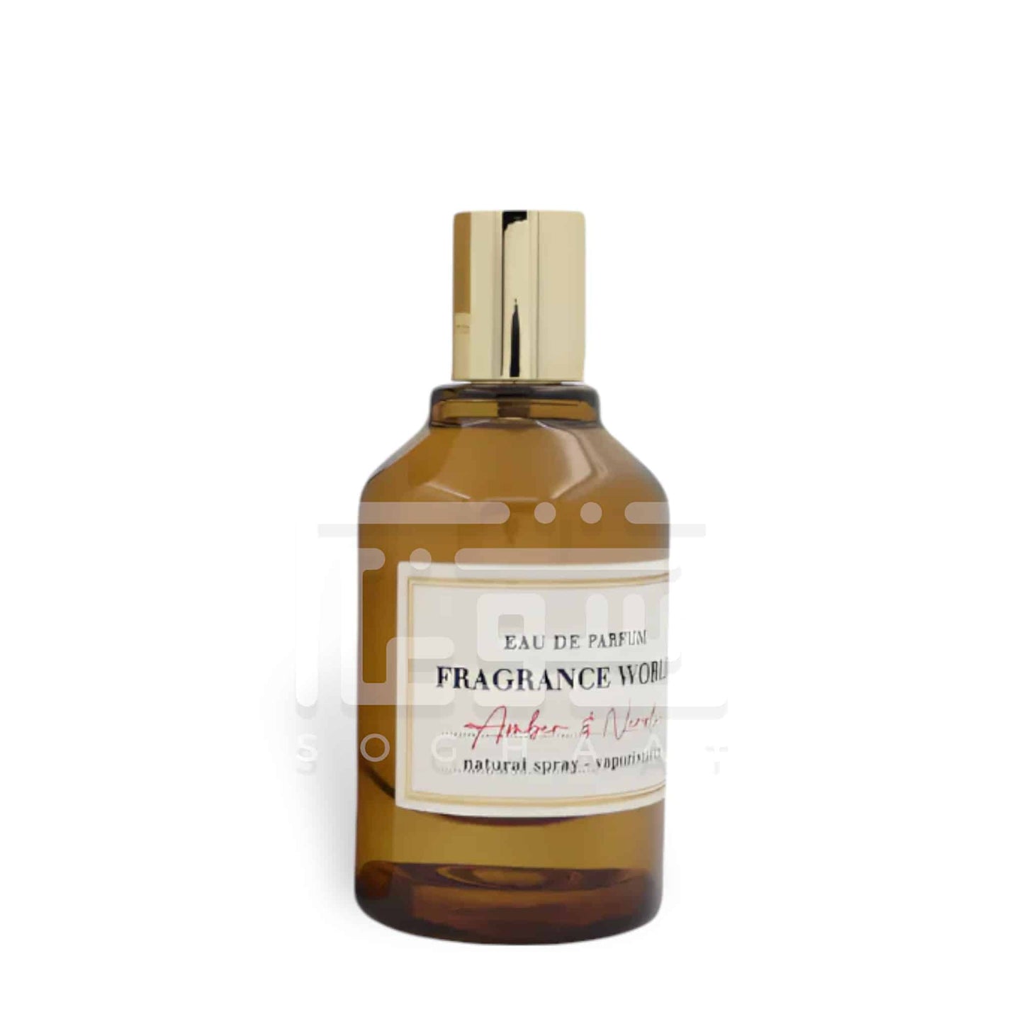 Amber & Neroli 100ml Eau de Parfum by Fragrance World perfume bottle close up