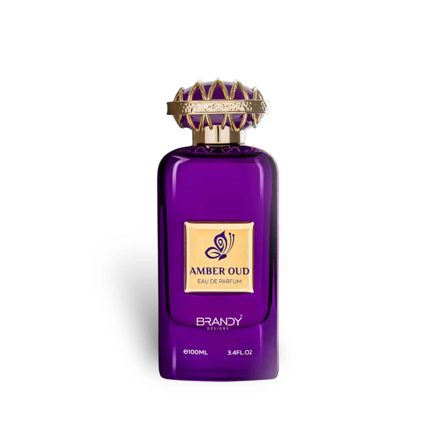 Amber Oud 100ml Eau de Parfum by Brandy Designs perfume bottle close up