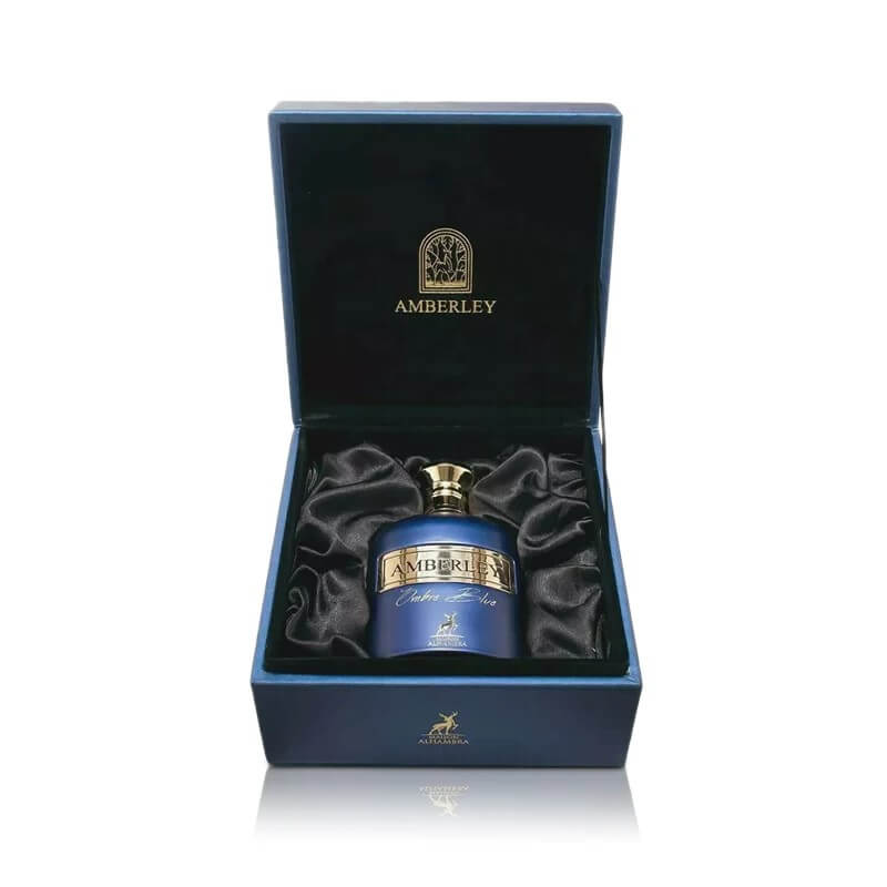 Amberley Ombre Blue 100ml Eau de Parfum by Maison Alhambra fragrance packaging front view