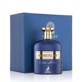 Amberley Ombre Blue 100ml Eau de Parfum by Maison Alhambra bottle and box
