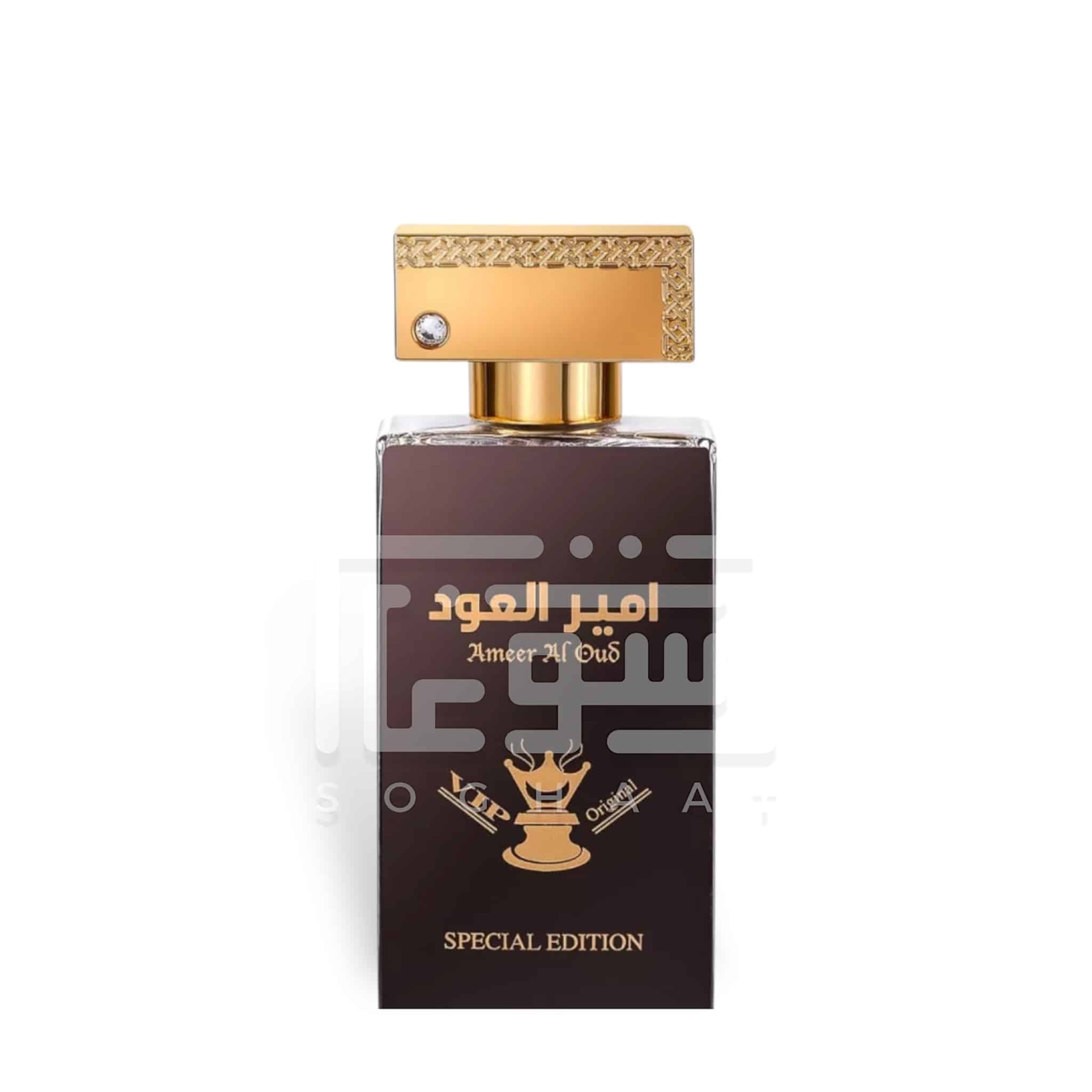 Ameer Al Oud VIP Special Edition 80ml Eau de Parfum by Fragrance World perfume bottle close up